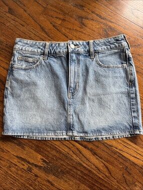 PacSun Light Blue Denim Mini Skirt size 27